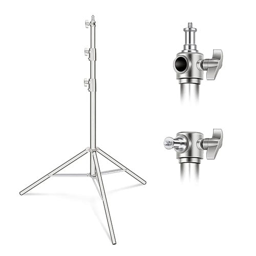 🎥 2.8m Stainless Steel Light Stand – Heavy Duty Studio Support Condition: New