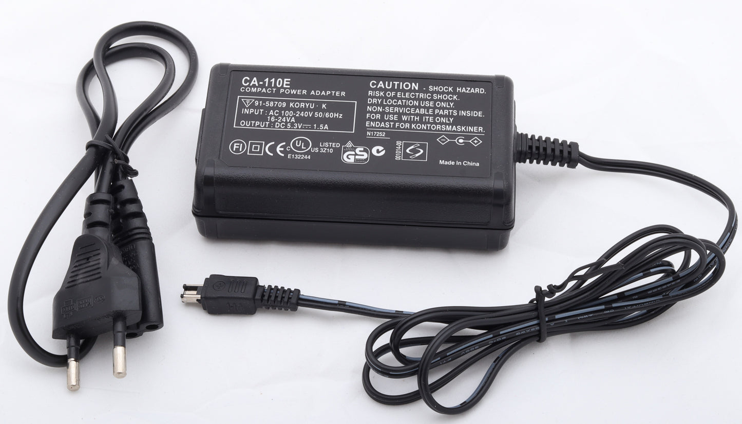 π CA-110E Power Adapter β Reliable Power for Your Camcorder Condition: New