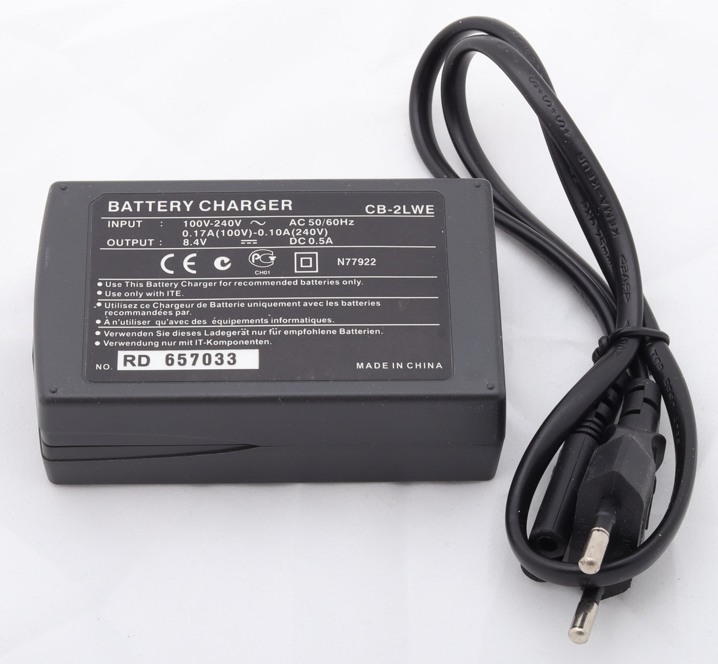 π CB-2LWE Battery Charger β Fast & Reliable Charging for NB-2LH & NB-2L Batteries Condition: New