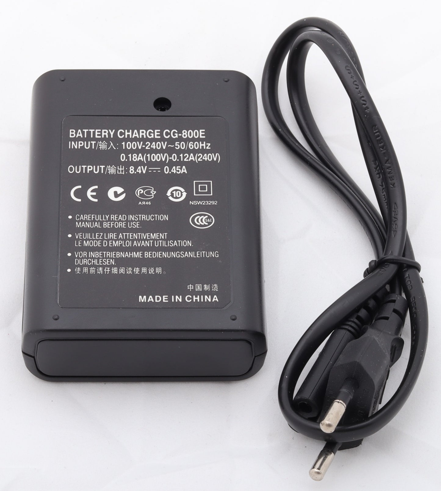 π CG-800E Battery Charger β Reliable Charging for Your Canon Camcorder Condition: New