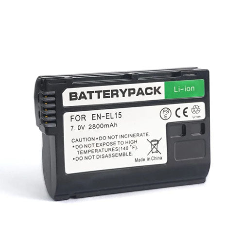 EN-EL15 Battery Pack – High-Capacity Lithium-Ion Battery for Nikon Cameras