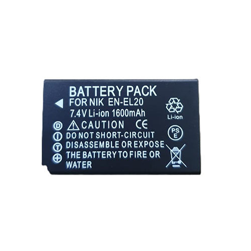 Battery Pack for Nikon EN-EL20 (7.4V Li-Ion, 1600mAh)