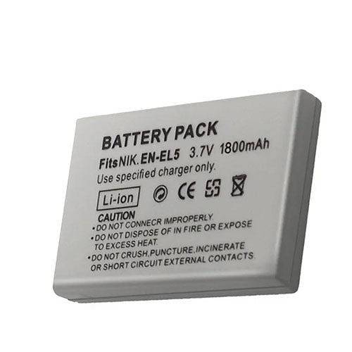 EN-EL5 Battery Pack – Rechargeable Lithium-Ion Battery for Nikon Coolpix Cameras