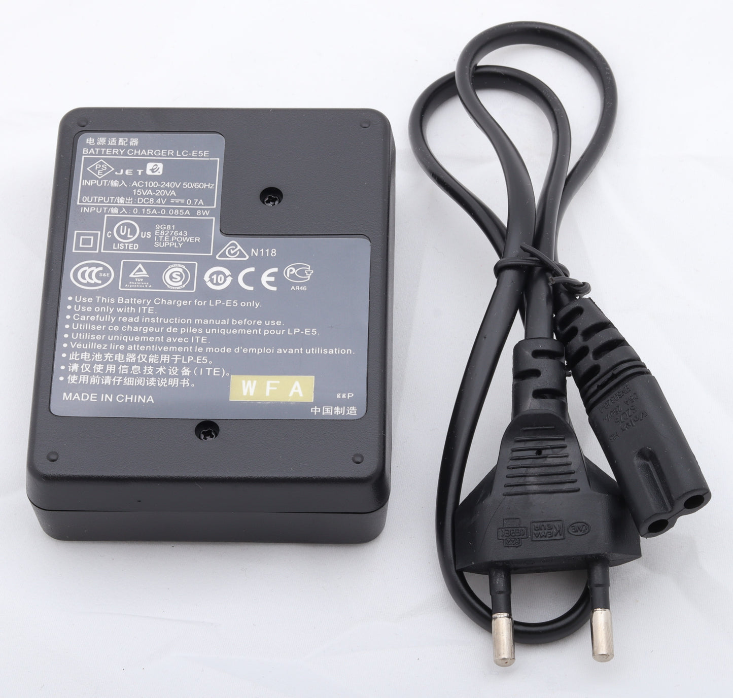 π LP-E5 Battery Charger β Fast & Reliable Charging for Your Canon DSLR Condition: New