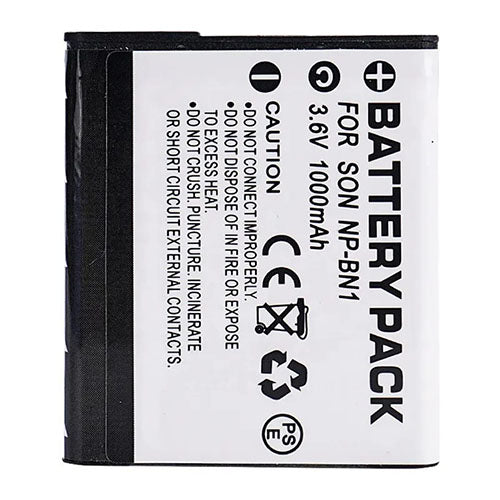 Battery Pack for Sony NP-BN1 (3.6V, 1000mAh)