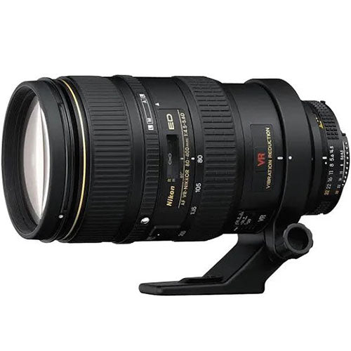 Nikon 80-400mm f/4.5-5.6D ED VR Zoom Lens – Professional Telephoto Lens for Wildlife & Sports Photography  (Used)