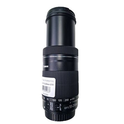 Canon EF-S 55-250mm f/4-5.6 IS STM – Compact Telephoto Zoom Lens for Stunning Close-Ups(Used)