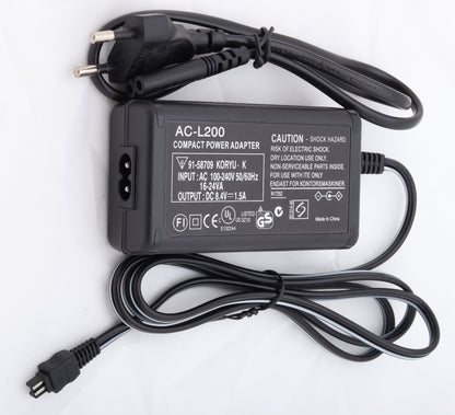 Sony AC-L200 Battery Charger – Reliable Power for Your Sony Camcorder