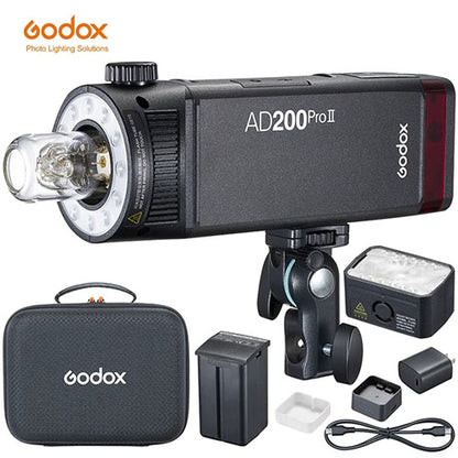 ⚡ Godox AD200Pro II – 200Ws Pocket Flash with TTL & HSS (Upgraded Pro Series)
