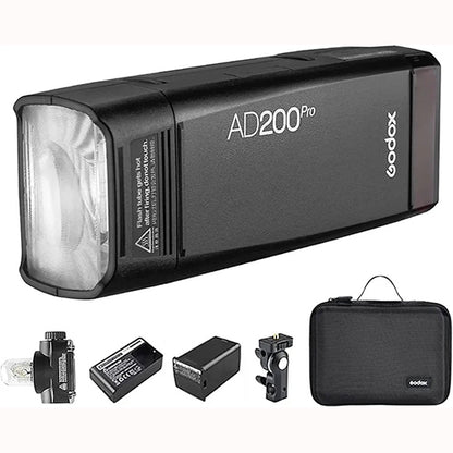 Godox AD200Pro Pocket Flash – 200Ws 2.4G TTL Speedlite for Outdoor & Studio Photography