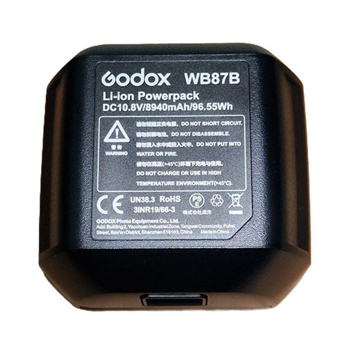 🔋 Godox WB87B Battery – 10.8V 8940mAh (96.55Wh) for AD600BM / AD600B  Condition: New