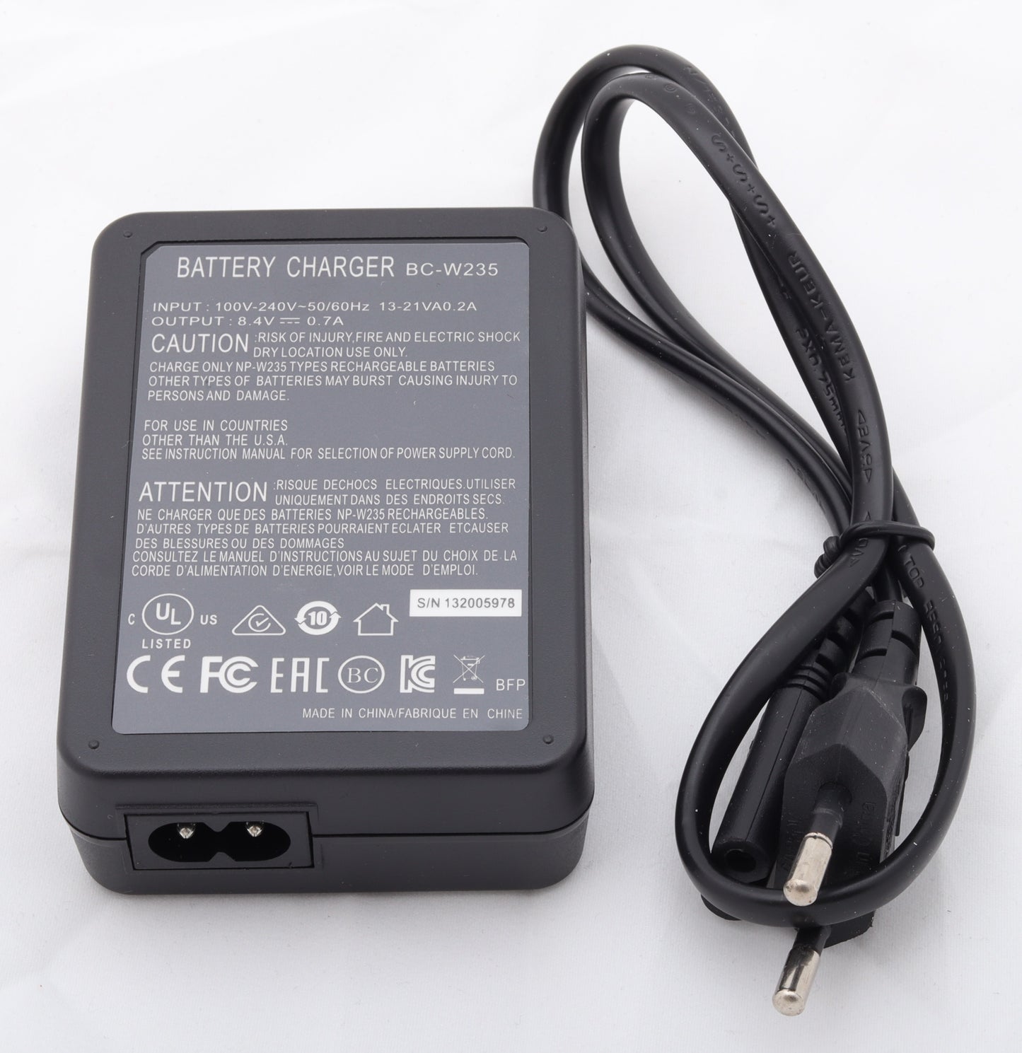 Fujifilm BC-W235 Battery Charger – Dual Battery Charging for NP-W235