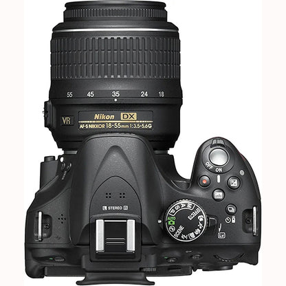 Nikon D5200 Digital SLR with 18-55mm VR II Lens – Perfect DSLR for Enthusiasts & Creators (Used)