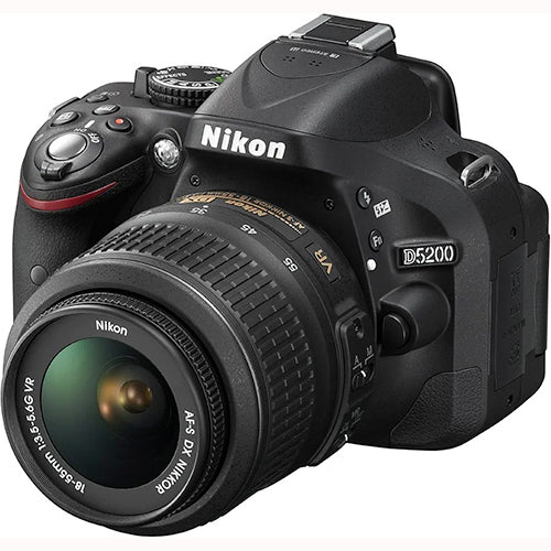 Nikon D5200 Digital SLR with 18-55mm VR II Lens – Perfect DSLR for Enthusiasts & Creators (Used)