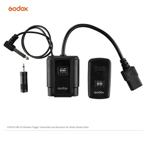 Godox DM-16 Wireless Flash Trigger – Reliable & Easy-to-Use Studio Flash Controller