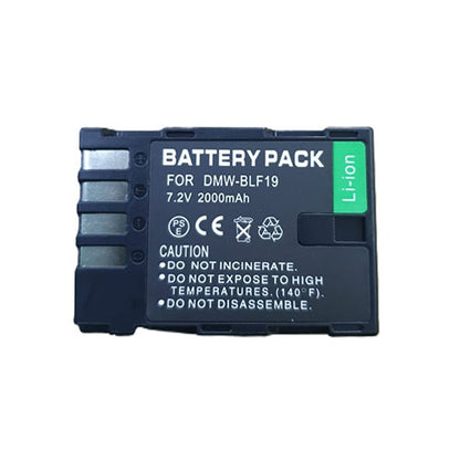 🔋 Replacement Battery Pack for Panasonic DMW-BLF19 – 7.2V 2000mAh Li-Ion Rechargeable Battery  Condition: New