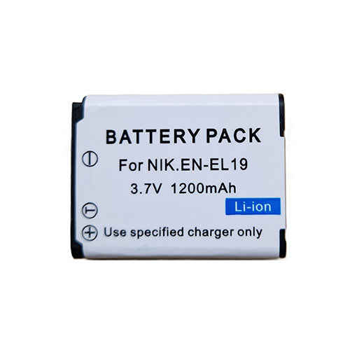 🔋 Replacement Battery for Nikon EN-EL19 – 3.7V 1200mAh Li-Ion Rechargeable Battery  Condition: New