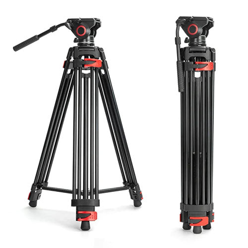 🎥 Heavy Duty Tripod Fluid Head – Smooth, Professional Pan & Tilt Control  Condition: New