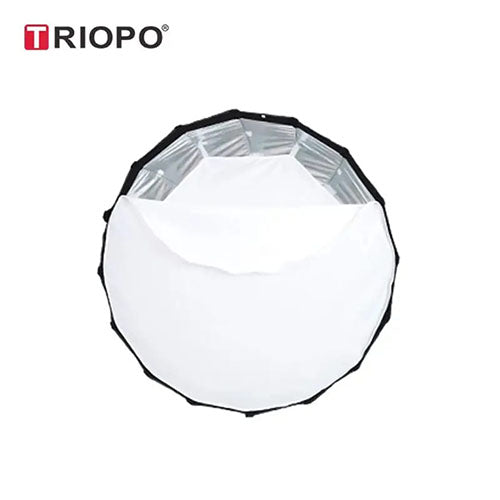 105CM Portable Easy Lock Collapsible Silver Beauty Dish Softbox – Quick Folding Speedbox with Bowens Mount