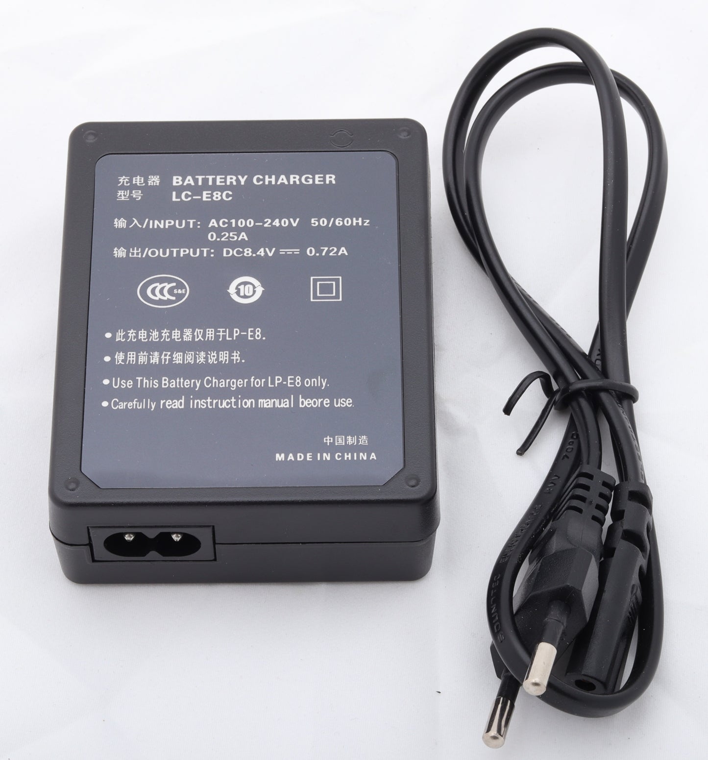 Canon LC-E8 / LC-E8E Battery Charger – Fast & Reliable Charging for LP-E8 Batteries