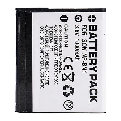 Battery Pack for Sony NP-BN1 (3.6V, 1000mAh)