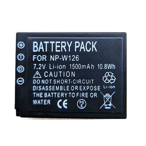 🔋 Replacement Battery for Fujifilm NP-W126 – 7.4V 1500mAh 10.8Wh Li-Ion Rechargeable Battery