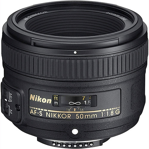 Nikon AF-S NIKKOR 50mm f/1.8G – Fast Prime Lens for Stunning Portraits & Low-Light Photography (Used)