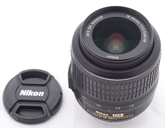 Nikon 18-55mm f/3.5-5.6G AF-S DX VR Lens Pre-Used