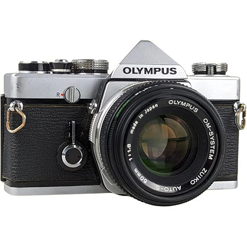 📸 Olympus OM-1N with 50mm Lens – Vintage Film SLR Camera (Used)  Condition: Used
