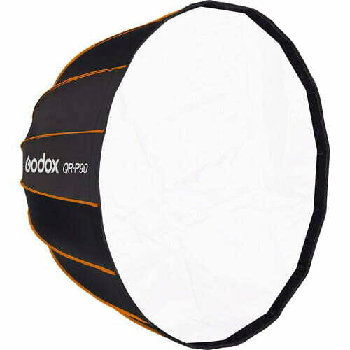 Godox QR-P90 Parabolic Softbox (90CM) with Grid – Quick Release Softbox for Professional Lighting