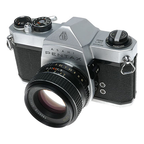 📸 Asahi Pentax SP1000 with 55mm Lens – Classic Film SLR Camera (Used)  Condition: Used