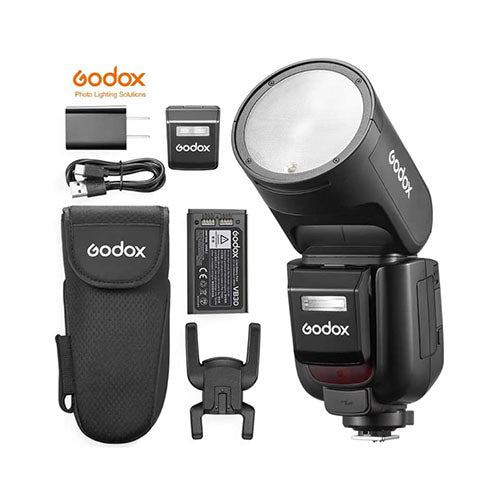📸 Godox V1Pro (C / N / S) – Professional Round Head Camera Flash  Condition: New