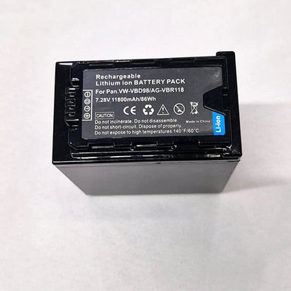 🔋 Replacement Battery Pack for Panasonic VW-VBD98 – 7.28V 11800mAh (≈86Wh) Li-Ion  Condition: New
