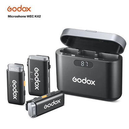 🎤 Godox WEC Wireless Microphone System (2 Transmitters, 1 Receiver) – Professional Audio for Content Creators  Condition: New